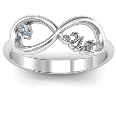 Celebrate 21 Infinity Ring - Handcrafted & Custom-Made