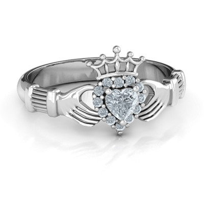 Claddagh with Halo Ring - Handcrafted & Custom-Made
