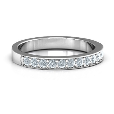 Classic Half Eternity Ring - Handcrafted & Custom-Made