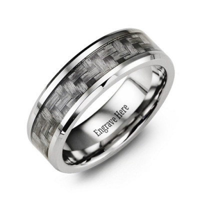 Cobalt & Carbon Fiber Ring - Handcrafted & Custom-Made