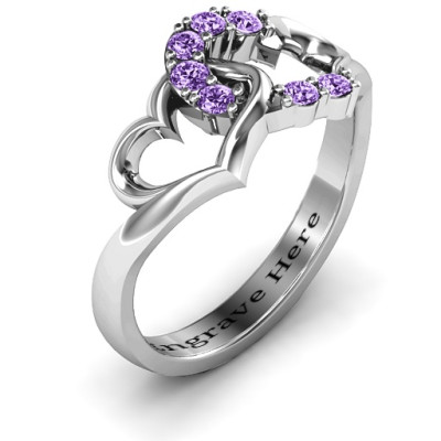 Connecting Hearts Ring - Handcrafted & Custom-Made