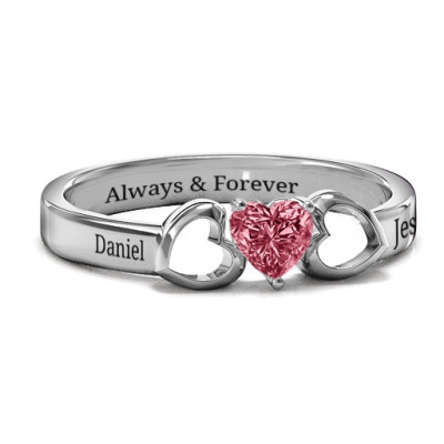 Darling Heart Wraparound Ring - Handcrafted & Custom-Made