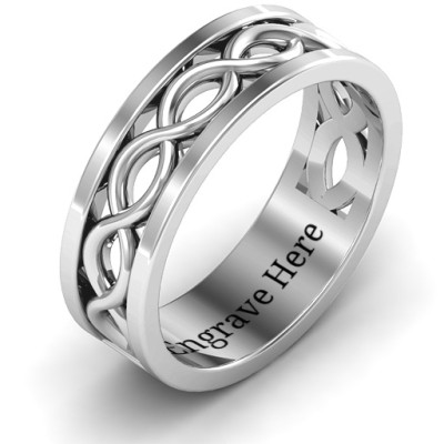 Diadem Infinity Men's Ring - Handcrafted & Custom-Made