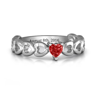 Enchanting Love Promise Ring - Handcrafted & Custom-Made