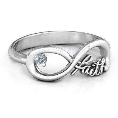 Faith Infinity Ring - Handcrafted & Custom-Made