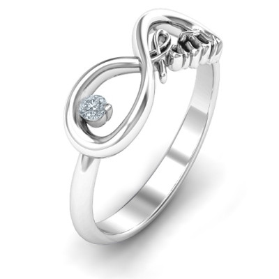 Faith Infinity Ring - Handcrafted & Custom-Made