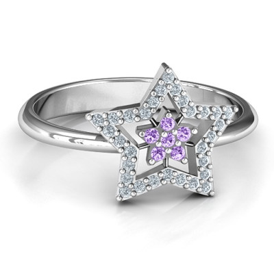 Floating Star with Halo Ring - Handcrafted & Custom-Made