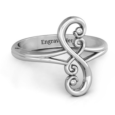 Flourish Infinity Ring - Handcrafted & Custom-Made