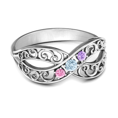 Forever Filigree Infinity Ring - Handcrafted & Custom-Made