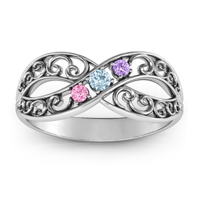 Forever Filigree Infinity Ring - Handcrafted & Custom-Made