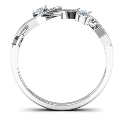 Geometric Glamor Ring - Handcrafted & Custom-Made