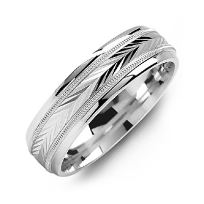 Harvest of Love Milgrain Men's Ring - Handcrafted & Custom-Made