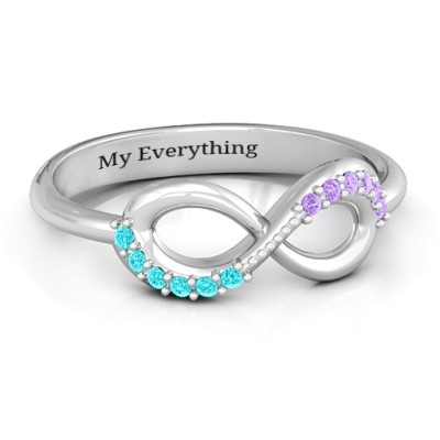 Infinity Accent Ring - Handcrafted & Custom-Made