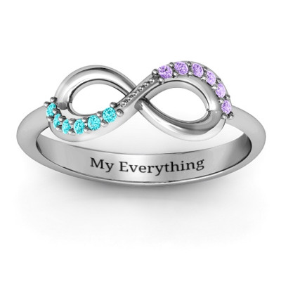 Infinity Accent Ring - Handcrafted & Custom-Made
