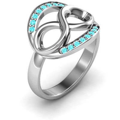 Karma of Love Infinity Ring - Handcrafted & Custom-Made