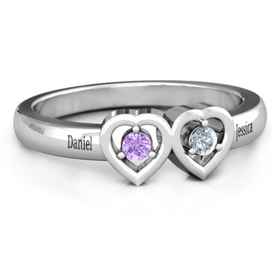 Kissing Hearts Ring - Handcrafted & Custom-Made
