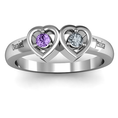 Kissing Hearts Ring - Handcrafted & Custom-Made