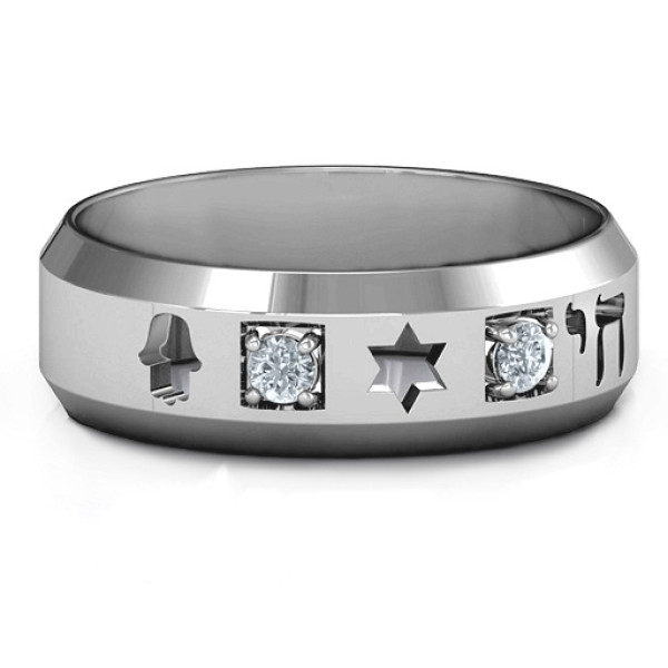 Men's Judaica Ring - Handcrafted & Custom-Made