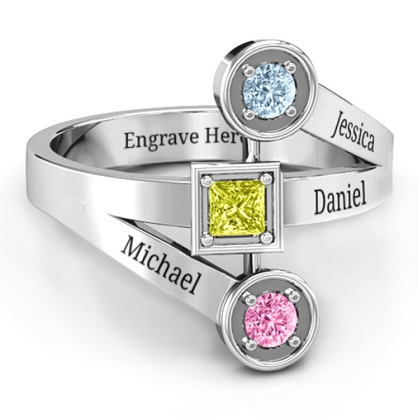 Modern Birthstone Ring  - Handcrafted & Custom-Made
