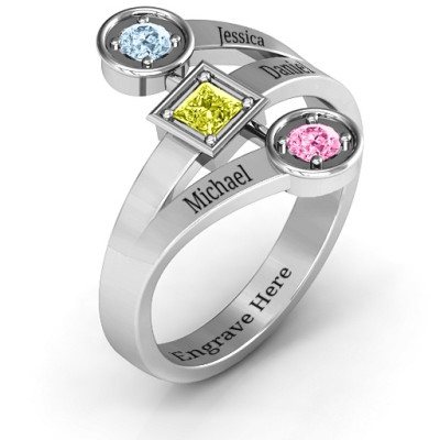 Modern Birthstone Ring  - Handcrafted & Custom-Made