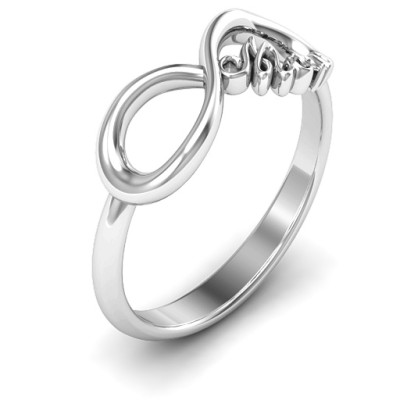 Mom's Infinite Love Ring - Handcrafted & Custom-Made