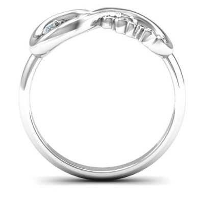 Peace Infinity Ring - Handcrafted & Custom-Made