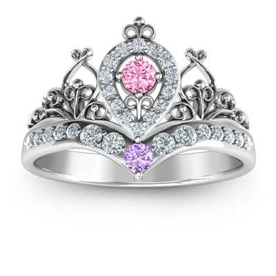 Queen Of My Heart Tiara Ring - Handcrafted & Custom-Made