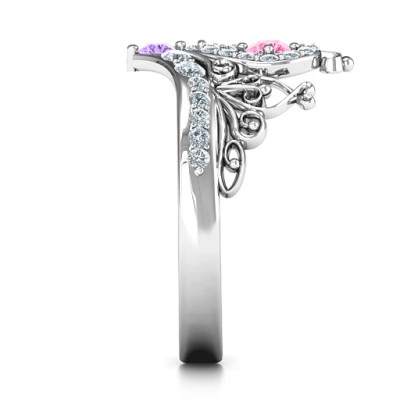 Queen Of My Heart Tiara Ring - Handcrafted & Custom-Made