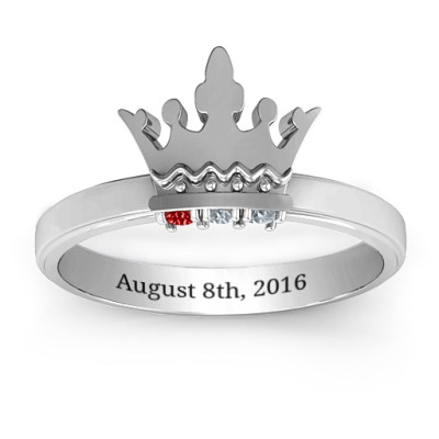 Royal Family Princess Tiara Ring - Handcrafted & Custom-Made