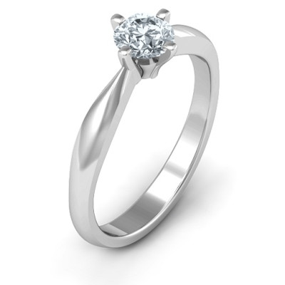 Sandra Solitaire Ring - Handcrafted & Custom-Made