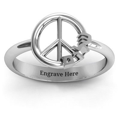 Shalom Peace Ring - Handcrafted & Custom-Made