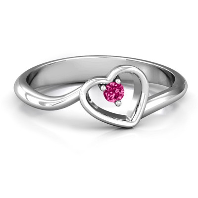 Single Heart Bypass Ring - Handcrafted & Custom-Made