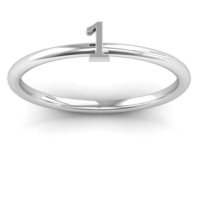 Stackr Number Ring - Handcrafted & Custom-Made