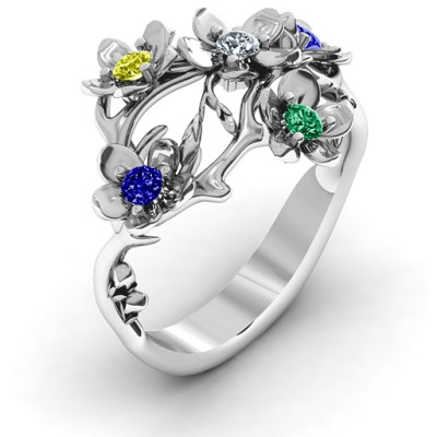 Sterling Silver  Garden Party  Ring - Handcrafted & Custom-Made