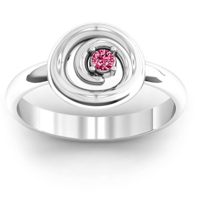 Sterling Silver  Swirling Desire  Ring - Handcrafted & Custom-Made