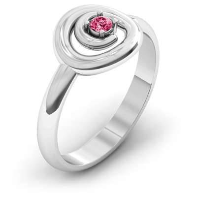 Sterling Silver  Swirling Desire  Ring - Handcrafted & Custom-Made