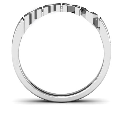 Sterling Silver 2015 Roman Numeral Graduation Ring - Handcrafted & Custom-Made