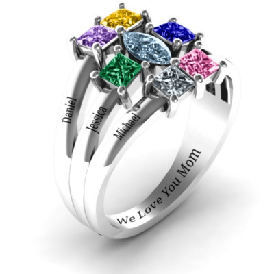 Sterling Silver Charlotte Centre Marquise and Princess Ring - Handcrafted & Custom-Made