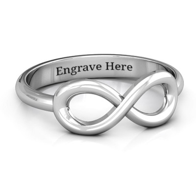 Sterling Silver Classic Infinity Ring - Handcrafted & Custom-Made