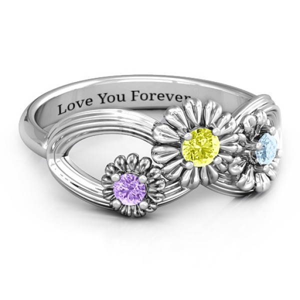 Sterling Silver Endless Spring Infinity Ring - Handcrafted & Custom-Made