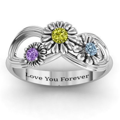 Sterling Silver Endless Spring Infinity Ring - Handcrafted & Custom-Made
