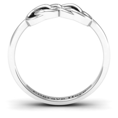 Sterling Silver Infinity Knot Ring - Handcrafted & Custom-Made