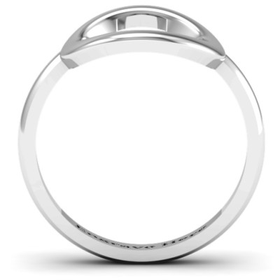 Sterling Silver Simple Circle Karma Ring - Handcrafted & Custom-Made