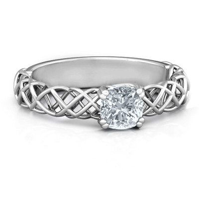 Sterling Silver Tangled in Love Ring - Handcrafted & Custom-Made
