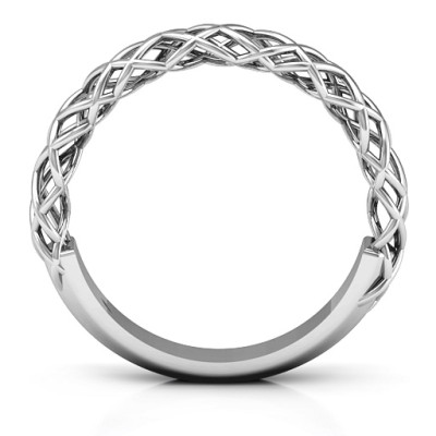 Sterling Silver Woven in Love Ring - Handcrafted & Custom-Made