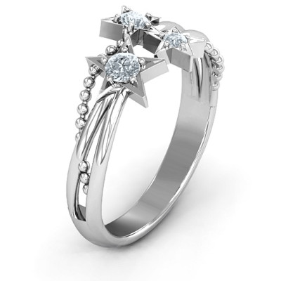 Twinkling Starlight Ring - Handcrafted & Custom-Made