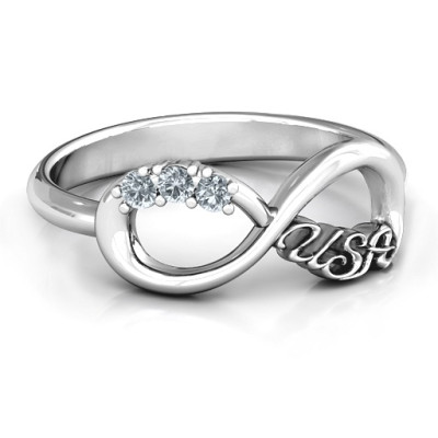 USA Infinity Ring - Handcrafted & Custom-Made