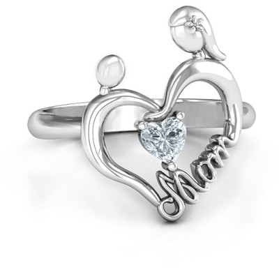 Unbreakable Bond Heart Ring - Handcrafted & Custom-Made