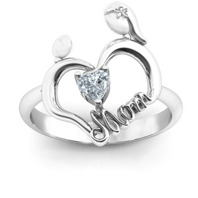 Unbreakable Bond Heart Ring - Handcrafted & Custom-Made