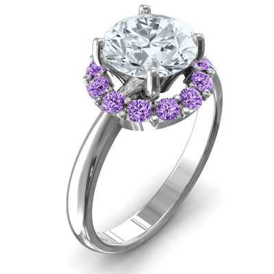 Victoria Single Halo Ring - Handcrafted & Custom-Made